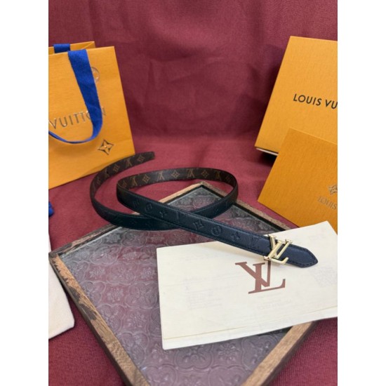 Replica di lusso Qualità da grande Cintura Reversibile Louis Vuitton Flowergram 20mm con fibbia Louis Vuitton oro Nero Imitazioni Cloni Qualità da grande replica Cintura Reversibile Louis Vuitton Flowergram 20mm con fibbia Louis Vuitton oro Nero firmate