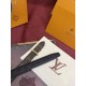 Replica di lusso Qualità da grande Cintura Reversibile Louis Vuitton Flowergram 20mm con fibbia Louis Vuitton oro Nero Imitazioni Cloni Qualità da grande replica Cintura Reversibile Louis Vuitton Flowergram 20mm con fibbia Louis Vuitton oro Nero firmate