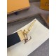 Replica di lusso Cinture reversibile pelle sottile Louis Vuitton da 35mm Nero oro Imitazioni Cloni Cinture reversibile pelle sottile Louis Vuitton da 35mm Nero oro firmate