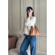 Replica di lusso Borse a mano Chanel 25 piccola Hobo AS5293 Marrone Imitazioni Cloni Borse a mano Chanel 25 piccola Hobo AS5293 Marrone firmate