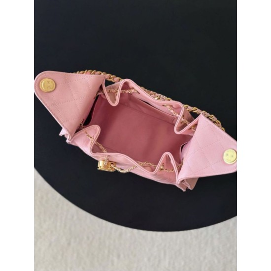 Cloni Borse a mano Chanel 25 piccola Hobo AS5293 Rosa firmate