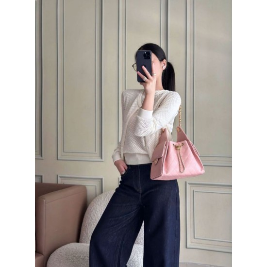Cloni Borse a mano Chanel 25 piccola Hobo AS5293 Rosa firmate