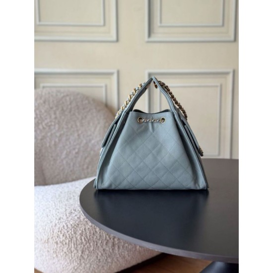 Cloni Borse a mano Chanel 25 piccola Hobo AS5293 azzurro firmate