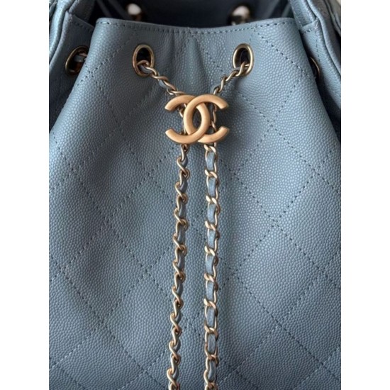 Cloni Borse a mano Chanel 25 piccola Hobo AS5293 azzurro firmate