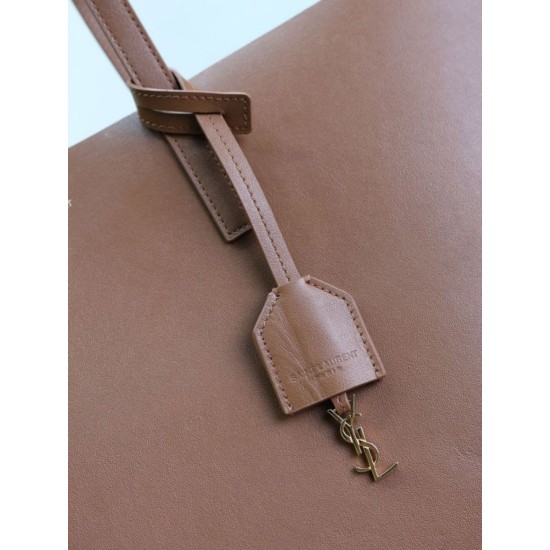 Replica di lusso Borse Tote shopping YSL Saint Laurent East/West Caramello Imitazioni Cloni Borse Tote shopping YSL Saint Laurent East/West Caramello firmate