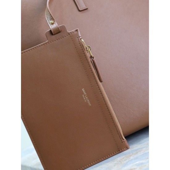Replica di lusso Borse Tote shopping YSL Saint Laurent East/West Caramello Imitazioni Cloni Borse Tote shopping YSL Saint Laurent East/West Caramello firmate