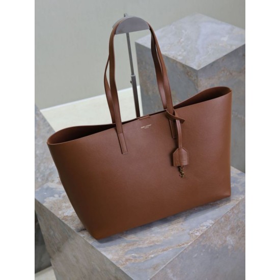 Replica di lusso Borse Tote shopping YSL Saint Laurent East/West Caramello Imitazioni Cloni Borse Tote shopping YSL Saint Laurent East/West Caramello firmate