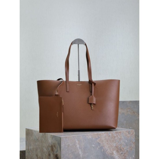 Replica di lusso Borse Tote shopping YSL Saint Laurent East/West Caramello Imitazioni Cloni Borse Tote shopping YSL Saint Laurent East/West Caramello firmate