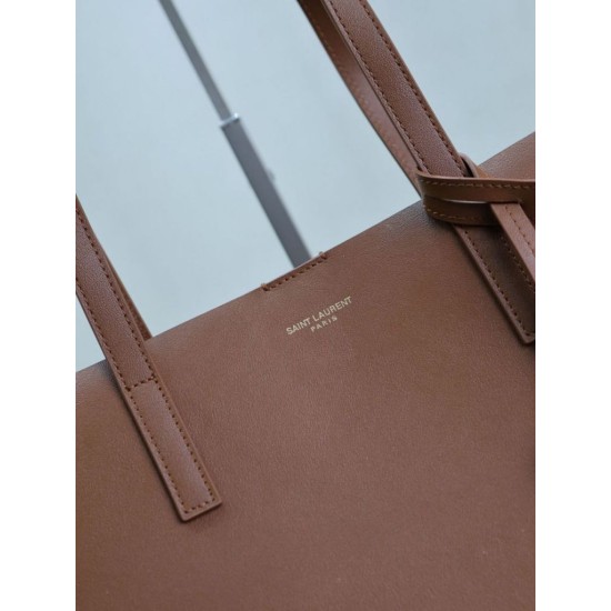 Replica di lusso Borse Tote shopping YSL Saint Laurent East/West Caramello Imitazioni Cloni Borse Tote shopping YSL Saint Laurent East/West Caramello firmate