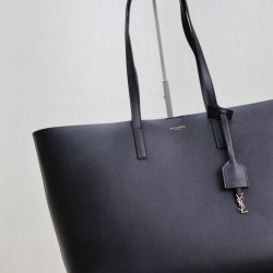 Cloni Borse Tote shopping YSL Saint Laurent East/West Nero firmate