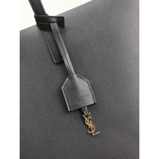 Cloni Borse Tote shopping YSL Saint Laurent East/West Nero firmate