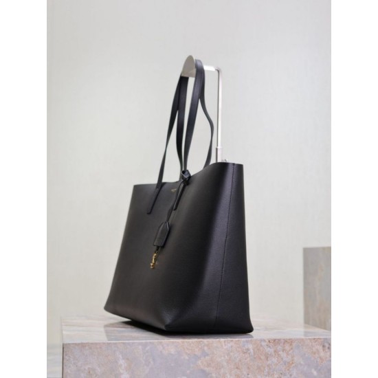 Cloni Borse Tote shopping YSL Saint Laurent East/West Nero firmate