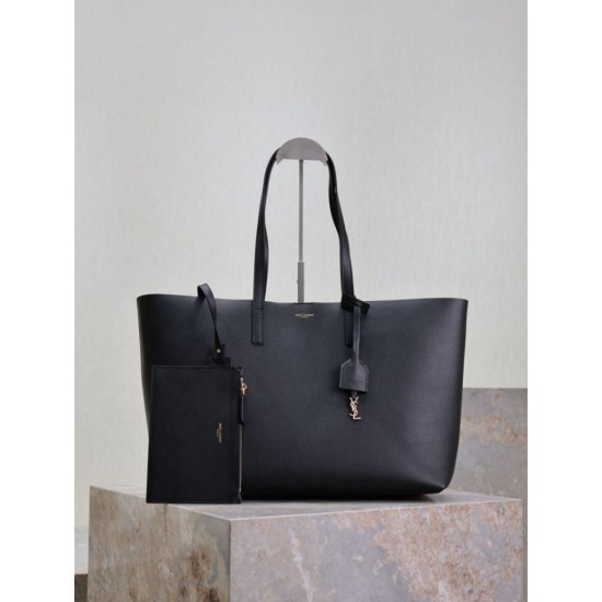 Cloni Borse Tote shopping YSL Saint Laurent East/West Nero firmate