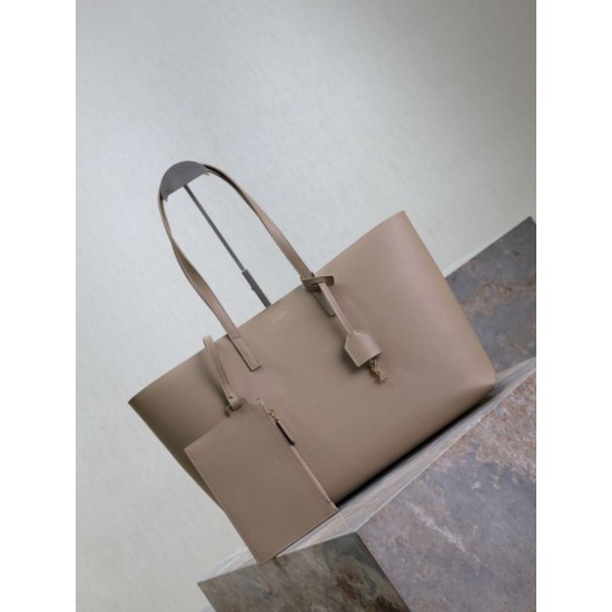 Replica di lusso Borse Tote shopping YSL Saint Laurent East/West albicocca Imitazioni Cloni Borse Tote shopping YSL Saint Laurent East/West albicocca firmate