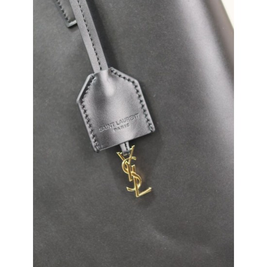 Replica di lusso Borsa shopping Tote YSL Saint Laurent Toy North/South verticale Nero Imitazioni Replica Perfetta Borsa shopping Tote YSL Saint Laurent Toy North/South verticale Nero firmate