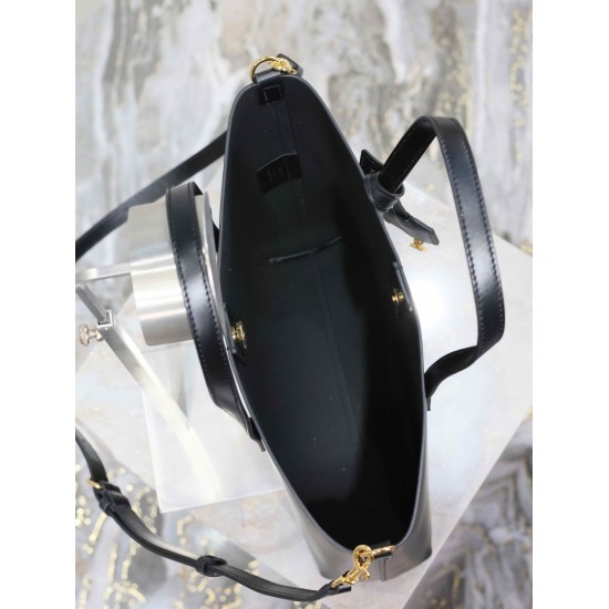 Replica di lusso Borsa shopping Tote YSL Saint Laurent Toy North/South verticale Nero Imitazioni Replica Perfetta Borsa shopping Tote YSL Saint Laurent Toy North/South verticale Nero firmate