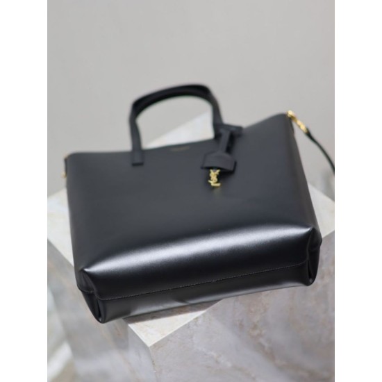 Replica di lusso Borsa shopping Tote YSL Saint Laurent Toy North/South verticale Nero Imitazioni Replica Perfetta Borsa shopping Tote YSL Saint Laurent Toy North/South verticale Nero firmate