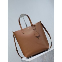 Borsa shopping Tote YSL Saint Laurent Toy North/South verticale Marrone Borsa shopping Tote YSL Saint Laurent Toy North/South verticale Marrone