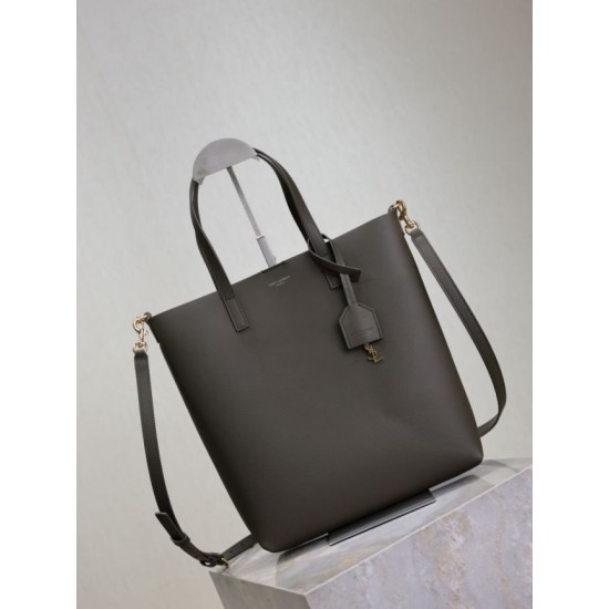 Replica di lusso Borse shopping Tote YSL Saint Laurent Toy North/South verticale Verde scuro Imitazioni Cloni Borse Replica shopping Tote YSL Saint Laurent Toy North/South verticale Verde scuro firmate
