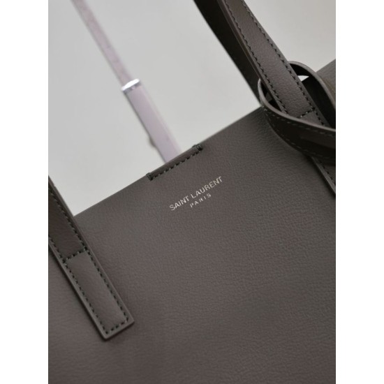 Replica di lusso Borse shopping Tote YSL Saint Laurent Toy North/South verticale Verde scuro Imitazioni Cloni Borse Replica shopping Tote YSL Saint Laurent Toy North/South verticale Verde scuro firmate