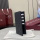 Cloni imitazione Portafoglio lungo Gucci GG Emblem 835014 nero firmate