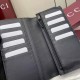 Cloni imitazione Portafoglio lungo Gucci GG Emblem 835014 nero firmate