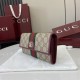 Cloni Dettagli perfetti Portafoglio continentale Gucci Ophidia 838485 Borgogna firmate