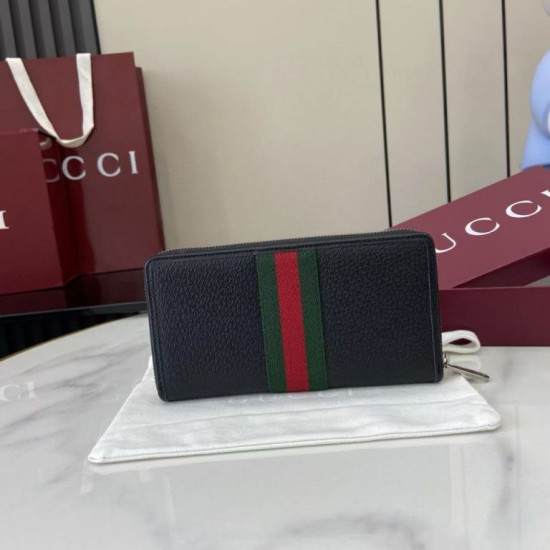 Replica di lusso Dettagli perfetti Portafoglio Gucci Ophidia con cerniera 838694 Nero Imitazioni Cloni Dettagli perfetti Portafoglio Gucci Ophidia con cerniera 838694 Nero firmate