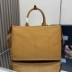 Replica di lusso Borse tote Prada Jardinière extra large in tela di cotone marrone Imitazioni Cloni Borse tote Prada Jardinière extra large in tela di cotone marrone firmate