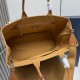 Replica di lusso Borse tote Prada Jardinière extra large in tela di cotone marrone Imitazioni Cloni Borse tote Prada Jardinière extra large in tela di cotone marrone firmate