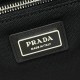 Replica di lusso Borse tote Prada Jardinière extra large in tela di cotone Nero Imitazioni Cloni Borse tote Prada Jardinière extra large in tela di cotone Nero firmate