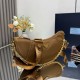 Replica di lusso Borsa a tracolla Prada Re-Nylon Demi-Lune 1BH222 marrone Imitazioni Cloni Borsa a tracolla Prada Re-Nylon Demi-Lune 1BH222 marrone firmate