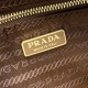 Replica di lusso Borsa a tracolla Prada Re-Nylon Demi-Lune 1BH222 marrone Imitazioni Cloni Borsa a tracolla Prada Re-Nylon Demi-Lune 1BH222 marrone firmate