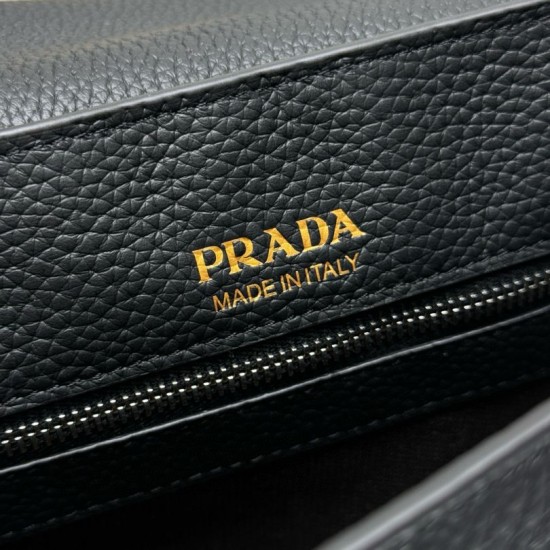 Replica di lusso Borsa a tracolla Prada messenger 2VD069 Nero Imitazioni Cloni Borsa a tracolla Prada messenger 2VD069 Nero firmate
