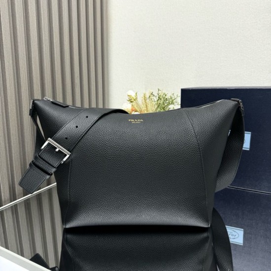 Replica di lusso Borse fedele Prada messenger 2VH178 Nero Imitazioni Cloni Borse Replica fedele Prada messenger 2VH178 Nero firmate