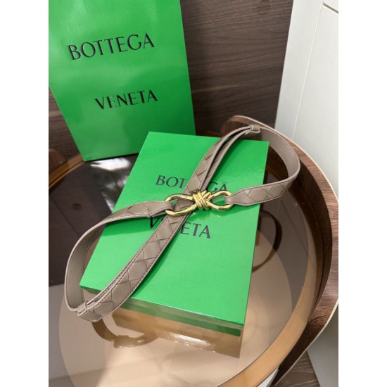 Replica di lusso Pari Cintura BV Andiamo Intrecciato Nappa albicocca Imitazioni Cloni Pari replica Cintura BV Andiamo Intrecciato Nappa albicocca firmate
