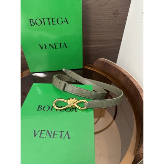Cloni Pari replica Cintura BV Andiamo Intrecciato Nappa verde firmate