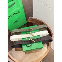 Pari Cintura BV Andiamo Intrecciato Nappa 2cm verde/bianco/caffè