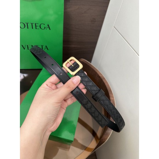Replica di lusso Alta gamma Cintura BV Contour Intrecciato piccolo seta intrecciata Nero Imitazioni Cloni Alta gamma replica Cintura BV Contour Intrecciato piccolo seta intrecciata Nero firmate