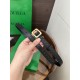 Replica di lusso Alta gamma Cintura BV Contour Intrecciato piccolo seta intrecciata Nero Imitazioni Cloni Alta gamma replica Cintura BV Contour Intrecciato piccolo seta intrecciata Nero firmate