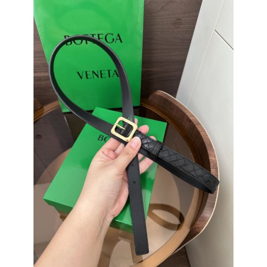 Replica di lusso Alta gamma Cintura BV Contour Intrecciato piccolo seta intrecciata Nero Imitazioni Cloni Alta gamma replica Cintura BV Contour Intrecciato piccolo seta intrecciata Nero firmate