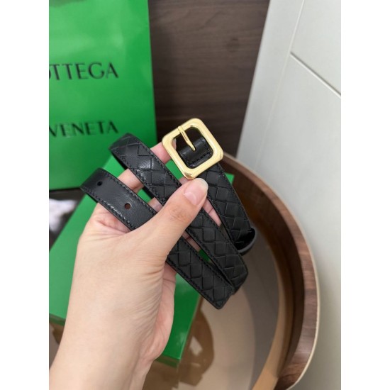 Replica di lusso Alta gamma Cintura BV Contour Intrecciato piccolo seta intrecciata Nero Imitazioni Cloni Alta gamma replica Cintura BV Contour Intrecciato piccolo seta intrecciata Nero firmate