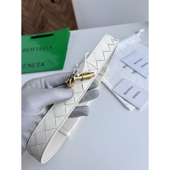 Replica di lusso Alta gamma Cintura tessuto a quadri grandi BV Andiano Intreccio caffè Imitazioni Cloni Alta gamma replica Cintura tessuto a quadri grandi BV Andiano Intreccio caffè firmate