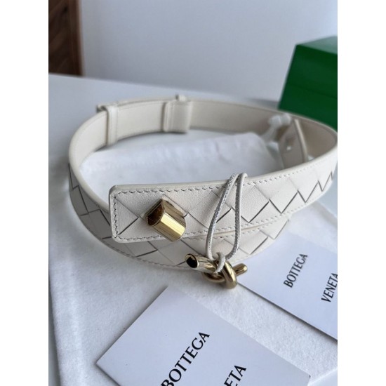 Replica di lusso Alta gamma Cintura tessuto a quadri grandi BV Andiano Intreccio caffè Imitazioni Cloni Alta gamma replica Cintura tessuto a quadri grandi BV Andiano Intreccio caffè firmate