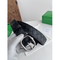 Cintura Intreccio Intreccio Check Da Uomo Bottega Veneta Nero Cintura Intreccio Intreccio Check Da Uomo Bottega Veneta Nero