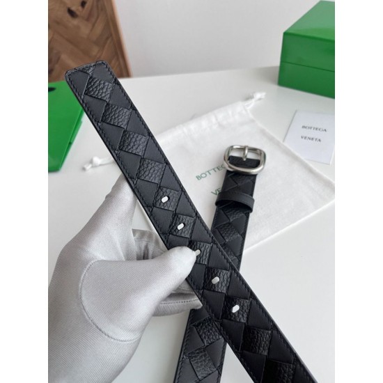 Cloni Cintura Intreccio Intreccio Check Da Uomo Bottega Veneta Nero firmate