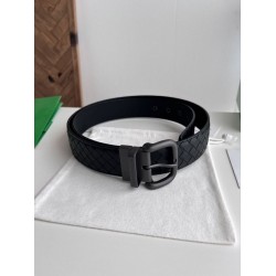 Cintura reversibile da uomo Bottega Veneta Intreccio Nero