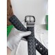 Replica di lusso Alta gamma Cintura reversibile da uomo Bottega Veneta Intreccio Nero Imitazioni Cloni Alta gamma replica Cintura reversibile da uomo Bottega Veneta Intreccio Nero firmate
