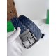 Cloni Cintura reversibile da uomo Bottega Veneta Intreccio Blu firmate