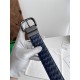 Cloni Cintura reversibile da uomo Bottega Veneta Intreccio Blu firmate